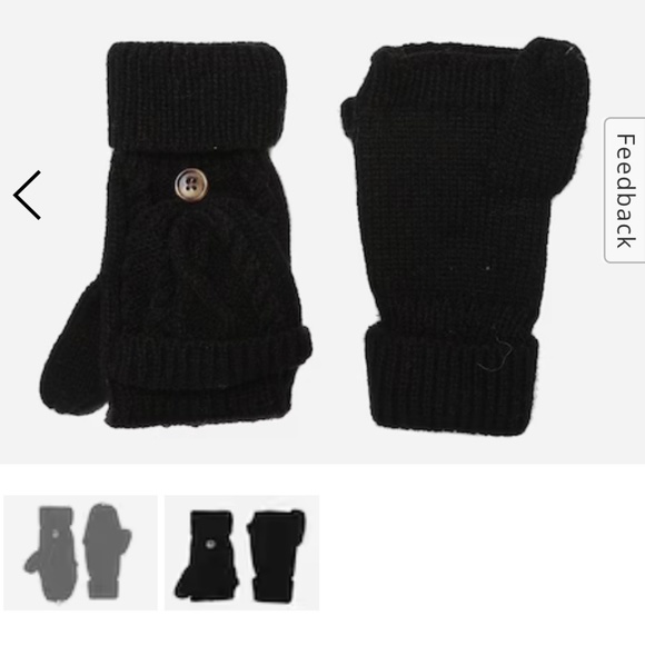 Crown Vintage I Cable Knit Convertible Gloves - Picture 8 of 9